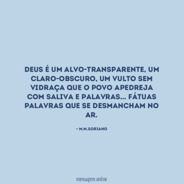 Deus é um alvo-transparente