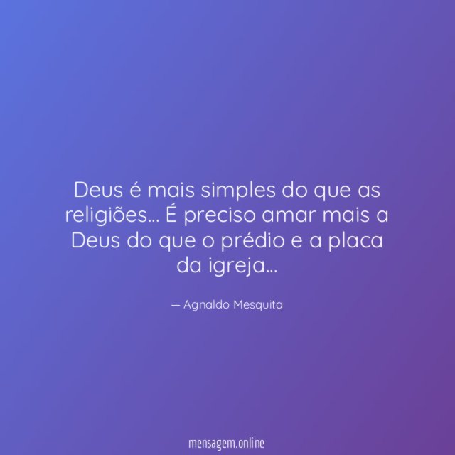 Deus é mais simples do que as religiões