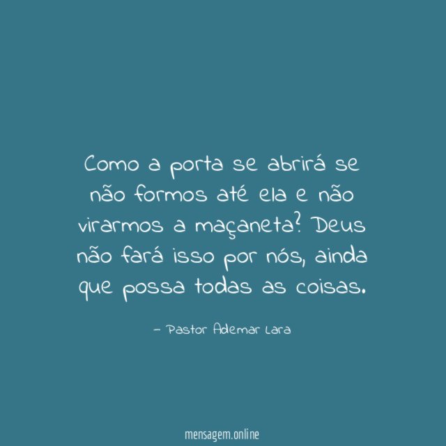 Como a porta se abrirá se não formos
