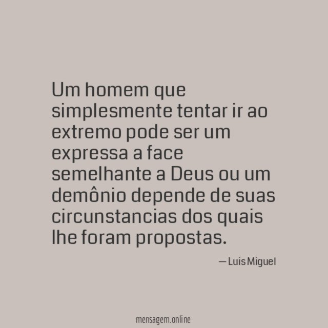 Um homem que simplesmente tentar ir ao extremo