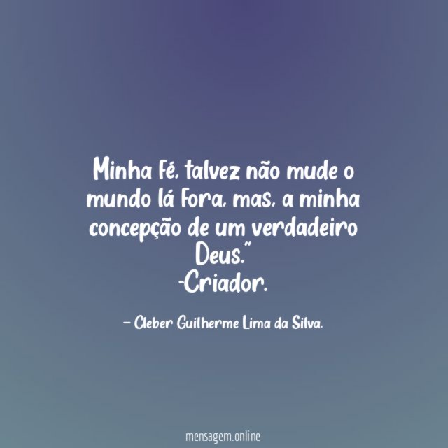 Minha fé