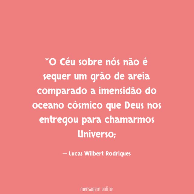 ‘’O Céu sobre nós não é sequer um