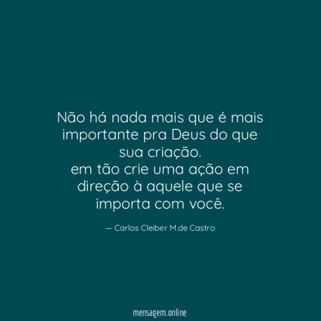Não há nada mais que é mais importante