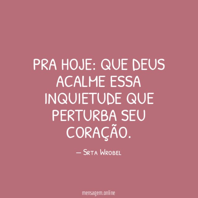 Pra hoje