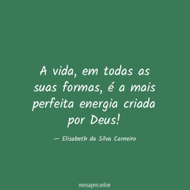 A vida