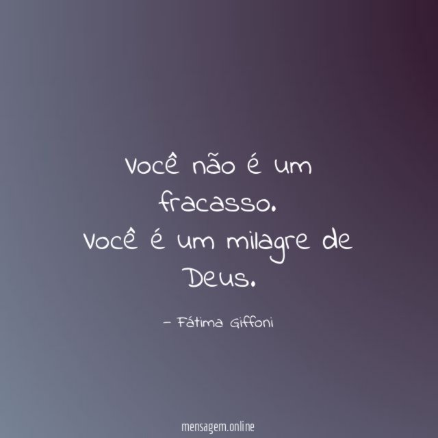 Você não é um fracasso