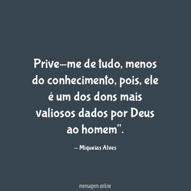 Prive-me de tudo