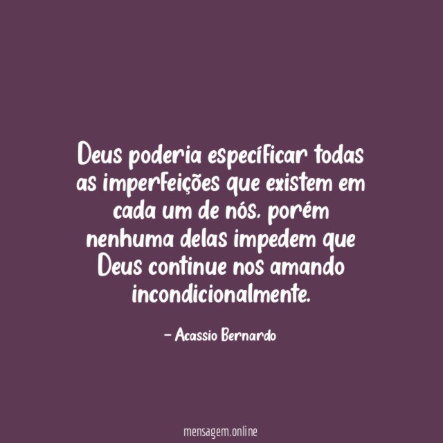 Deus poderia específicar todas as imperfeições que existem
