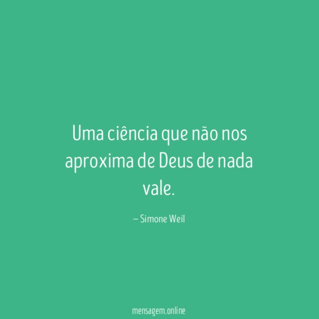 Uma ciência que não nos aproxima de Deus