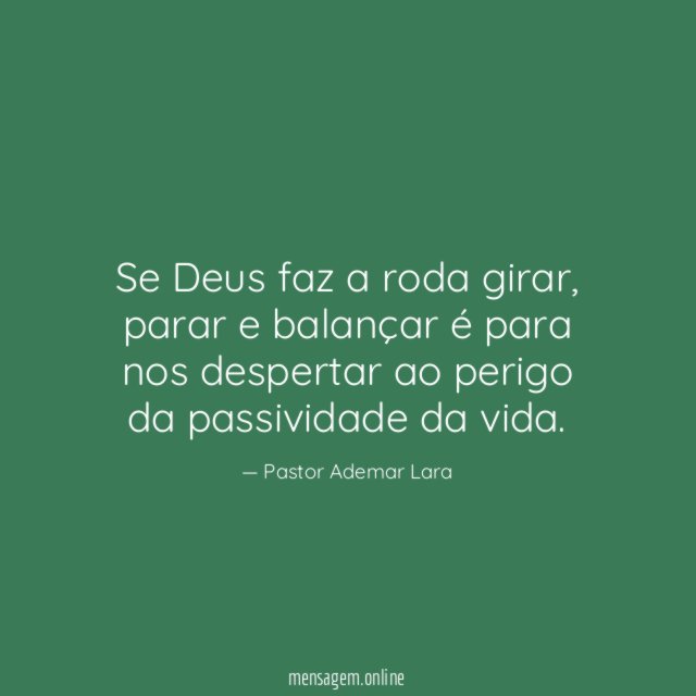 Se Deus faz a roda girar