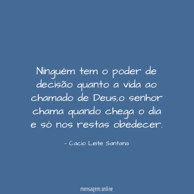 Ninguém tem o poder de decisão quanto a