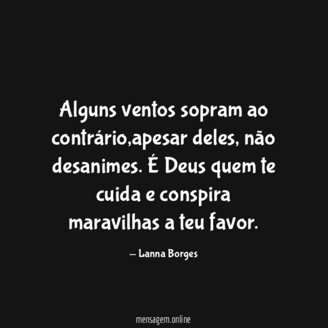 Alguns ventos sopram ao contrário