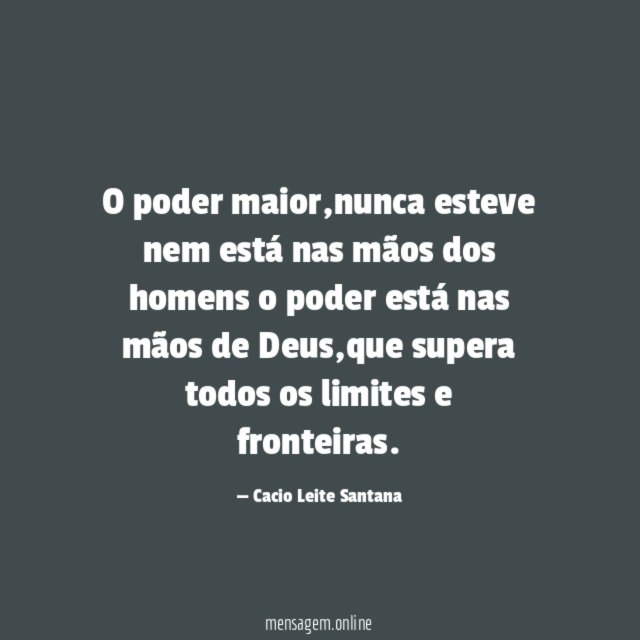 O poder maior
