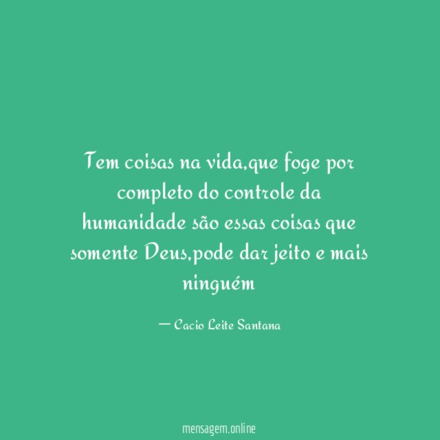 Tem coisas na vida