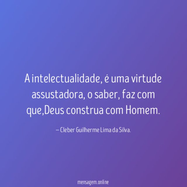 A intelectualidade
