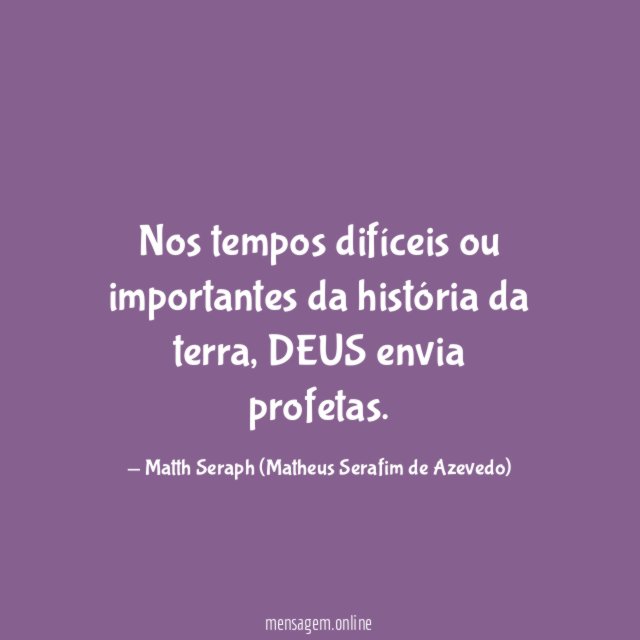 Nos tempos difíceis ou importantes da história da terra