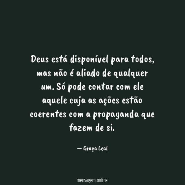Deus está disponível para todos