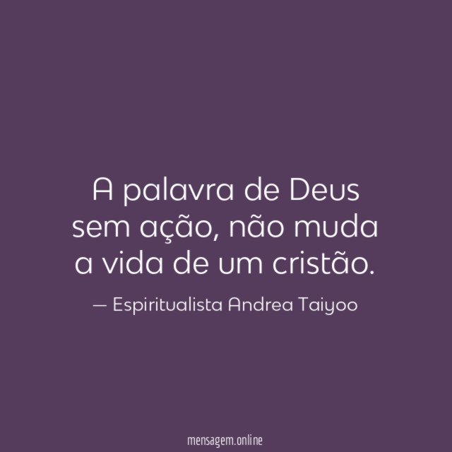 A palavra de Deus sem ação