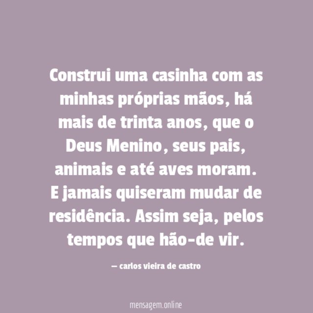 Construi uma casinha com as minhas próprias mãos