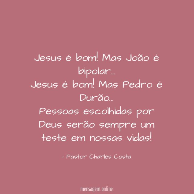 Jesus é bom
