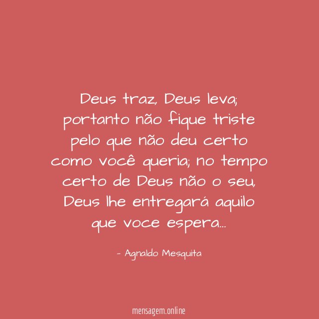 Deus traz