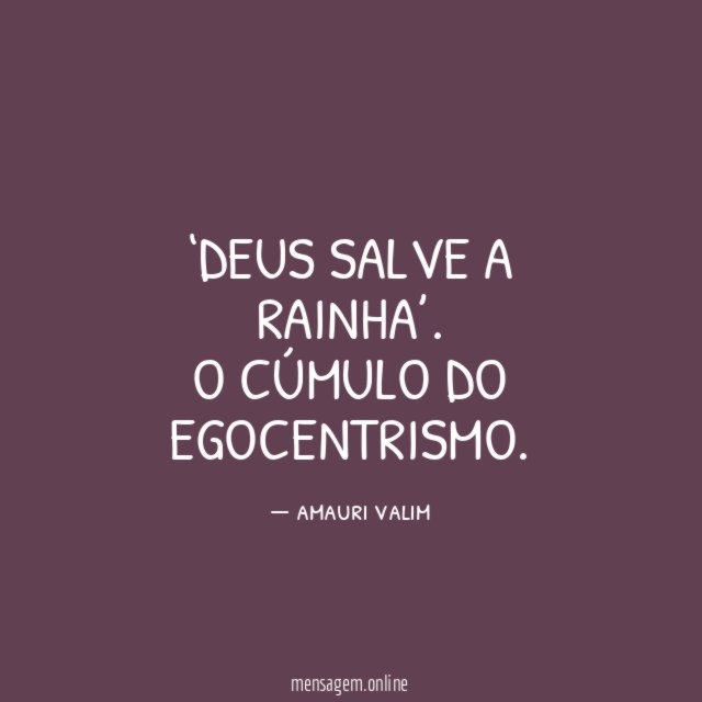 ‘Deus salve a rainha’