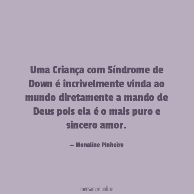 Uma Criança com Síndrome de Down é incrivelmente