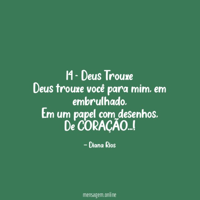 14 - Deus Trouxe