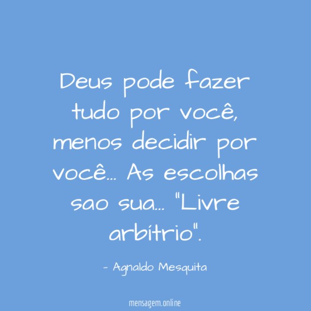 Deus pode fazer tudo por você