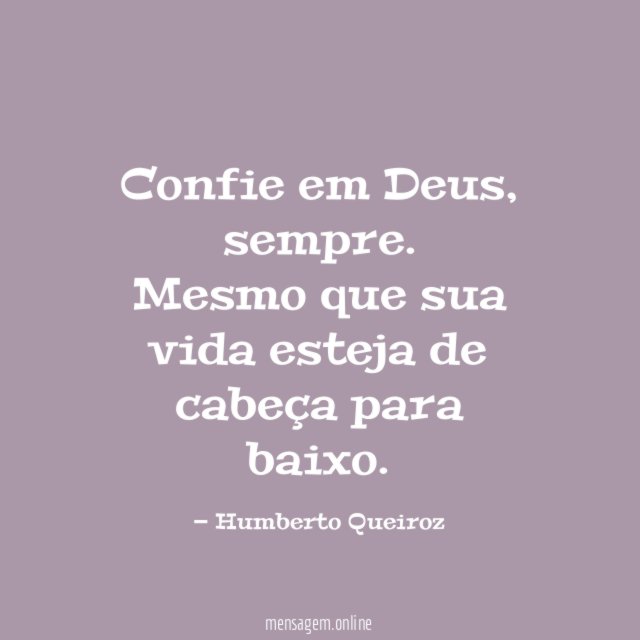 Confie em Deus