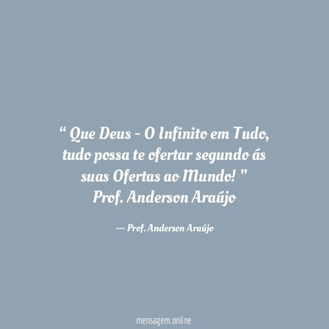 Que Deus - O Infinito em Tudo
