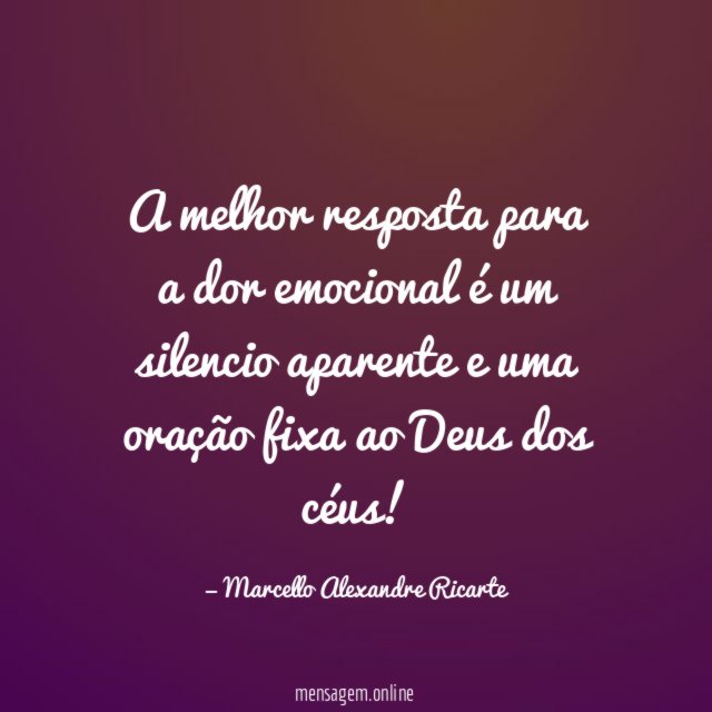 A melhor resposta para a dor emocional é
