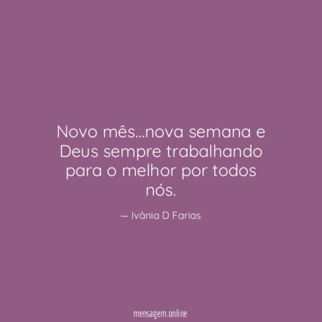 Novo mês