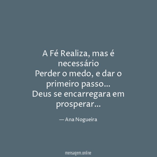 A Fé Realiza