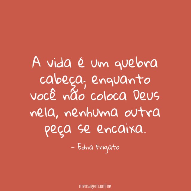 A vida é um quebra cabeça