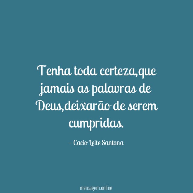 Tenha toda certeza
