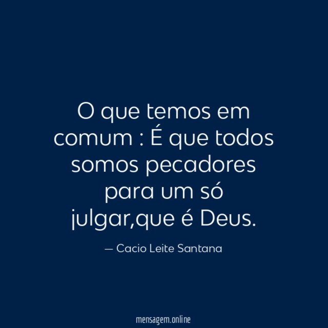 O que temos em comum