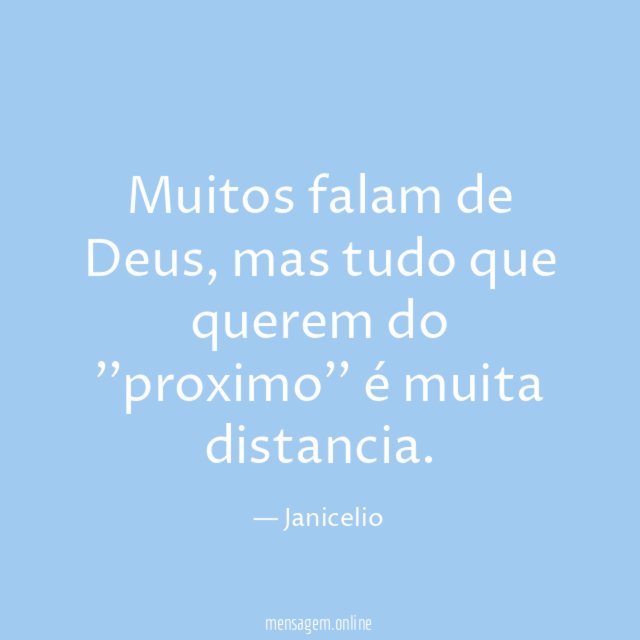 Muitos falam de Deus
