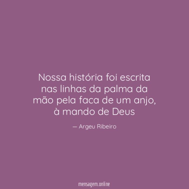 Nossa história foi escrita nas linhas da palma