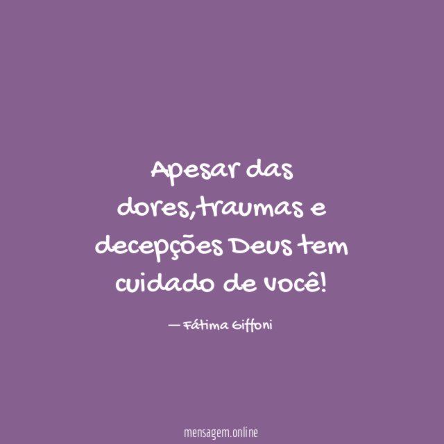 Apesar das dores