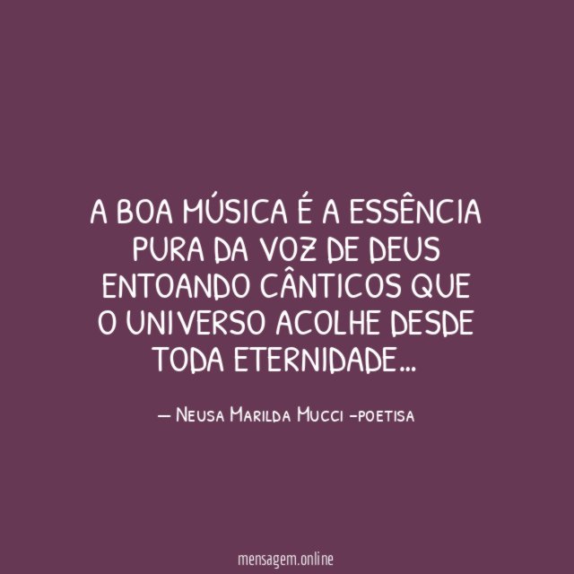 A boa música é a essência pura da