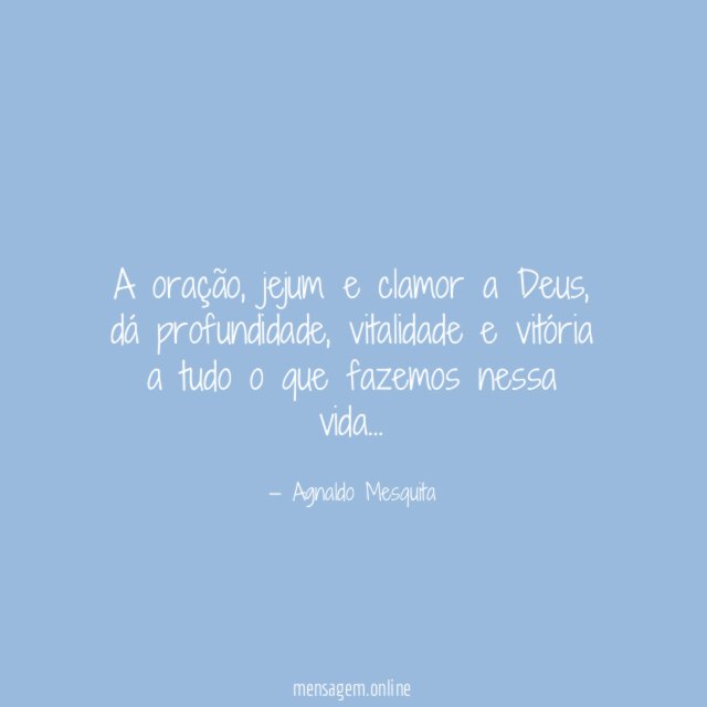 A oração