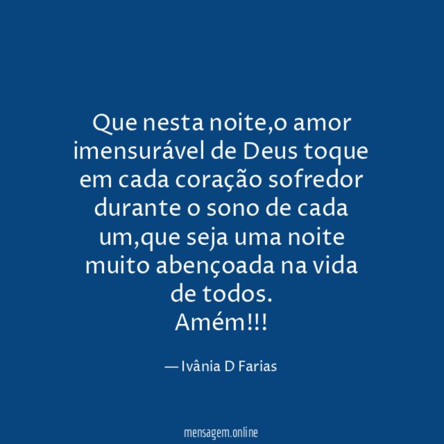Que nesta noite