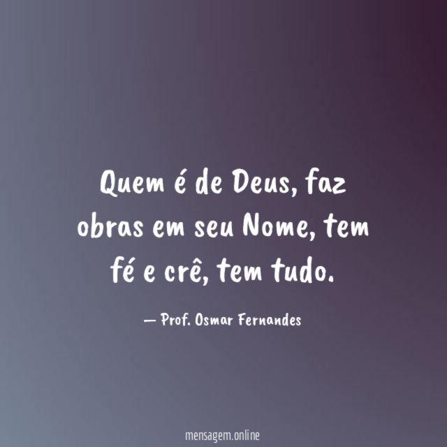 Quem é de Deus