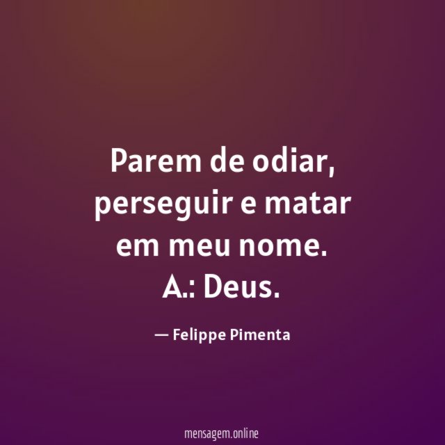 Parem de odiar