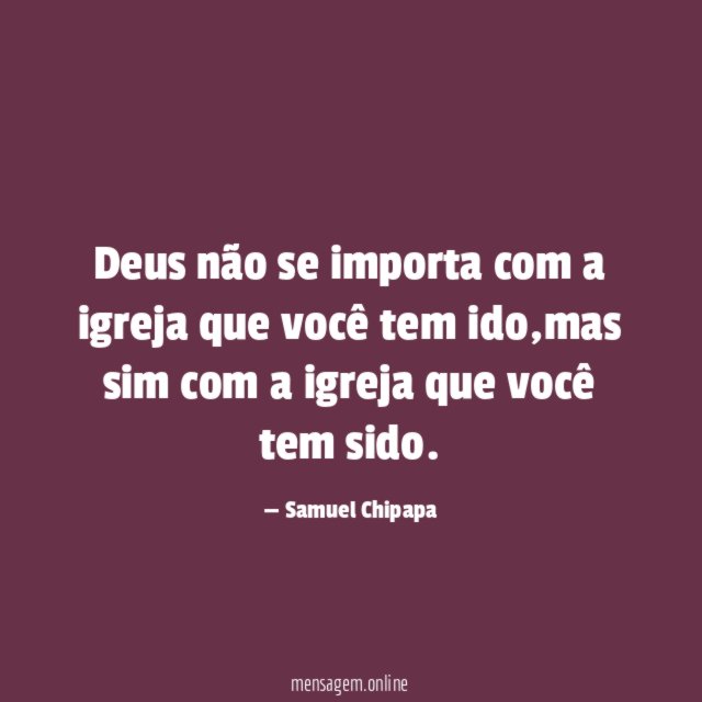 Deus não se importa com a igreja que você tem ido