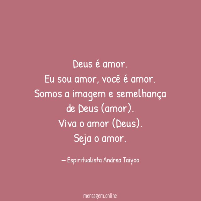 Deus é amor