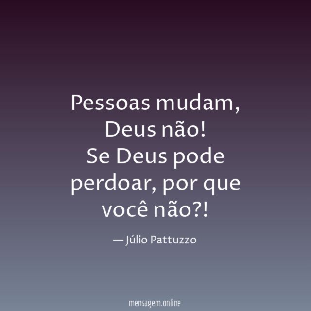 Pessoas mudam