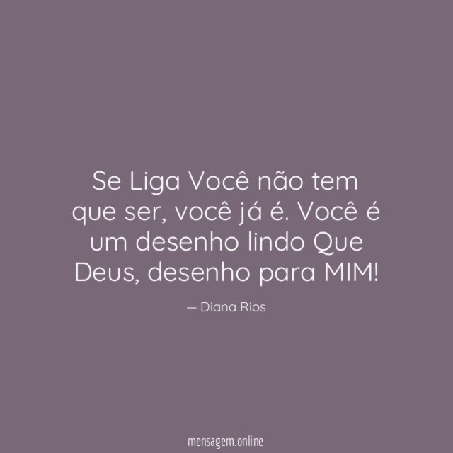 Se Liga Você não tem que ser