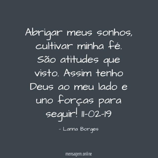 Abrigar meus sonhos